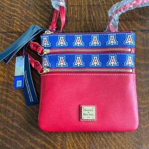Dooney & Bourke University of Arizona triple zip crossbody